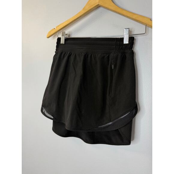 Lululemon Hotty Hot High-Rise Skirt Black Women's Sz 4 Performance Tennis Golf - Picture 4 of 11